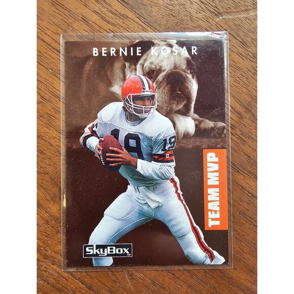 Bernie Kosar 1992 Skybox Primetime #190 - Browns Team MVP - NFL - Fresh Pull - Picture 1 of 2
